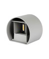 5W LED Wandleuchte mit Up/Down Licht - IP65 Außen, grau, rund, 4000K, inkl. Leuchtmittel