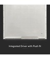 60x60 LED-Panel, 36W - 120lm/W, IP65 wasserdicht, 6500K, flimmerfrei, Backlit