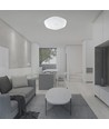 40W LED Designer Dome Deckenleuchte - 4000lm, 3-in-1 CCT, dimmbar, inkl. Fernbedienung, Blumenmuster