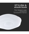 40W LED Designer Dome Deckenleuchte - 4000lm, 3-in-1 CCT, dimmbar, inkl. Fernbedienung, Blumenmuster