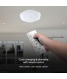 40W LED Designer Dome Deckenleuchte - 4000lm, 3-in-1 CCT, dimmbar, inkl. Fernbedienung, Blumenmuster