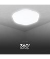 40W LED Designer Dome Deckenleuchte - 4000lm, 3-in-1 CCT, dimmbar, inkl. Fernbedienung, Blumenmuster