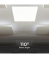 62x62 LED-Panel, 36W - 117lm/W, neutralweiß, weißer Rahmen, hintergrundbeleuchtet