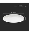 24W Kuppelleuchte - LED, Samsung-Chip, 4000K, rund, weißer Rahmen, IP44