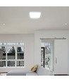 24W Kuppelleuchte - LED, Samsung-Chip, 3000K, quadratisch, weißer Rahmen, IP44