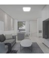 24W LED-Deckenleuchte - Samsung Chip, 4000K, Quadratisch, Weißer Rahmen, IP44