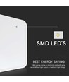 24W LED-Deckenleuchte - Samsung Chip, 4000K, Quadratisch, Weißer Rahmen, IP44