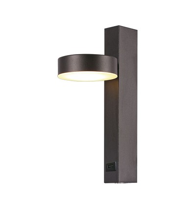 8W Wandleuchte mit USB - 3000K, schwarz, inkl. Leuchtmittel
