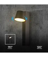 8W LED Wandleuchte mit USB - 3000K, 900lm, IP20, schwarz, drehbar, Innenbereich, inkl. Leuchtmittel