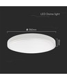 36W LED Deckenleuchte mit Samsung Chip - Ø35cm, IP44, weißer Rand, 3820lm