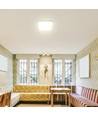 48W quadratische LED Deckenleuchte - 42x42cm, IP44, weißer Rand, Samsung Chip, 5 Jahre Garantie