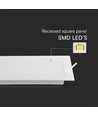 3W 9x9cm quadratisches LED Einbaupanel - 110lm/W, 3000K, Ausschnitt: Ø7,5-8 cm, Maße: 9x9 cm, Samsung LED Chip