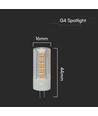 3,2W G4 LED Leuchtmittel, 12V - 385lm, Samsung LED Chip, 300 Grad, Kunststoff/Aluminium
