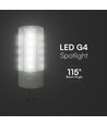3,2W G4 LED Leuchtmittel, 12V - 385lm, Samsung LED Chip, 300 Grad, Kunststoff/Aluminium