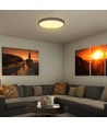 36W LED Deckenleuchte - IP44, Ø35cm, schwarzer Rand, Samsung LED Chip