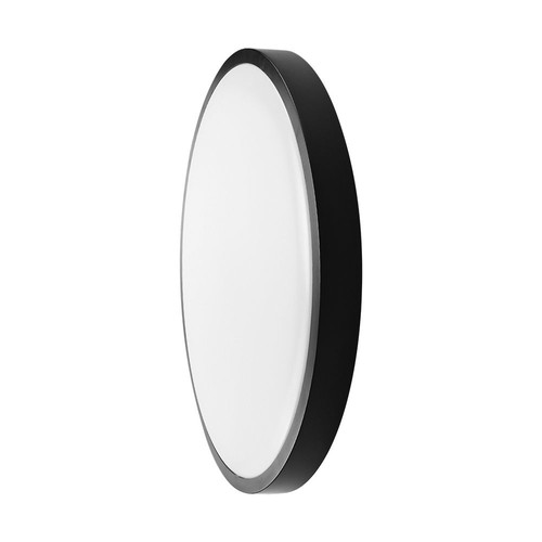 18W LED-Sensorleuchte - IP44, Ø29,5cm, schwarzer Rand, integrierter Sensor, Fernbedienung, inkl. Leuchtmittel