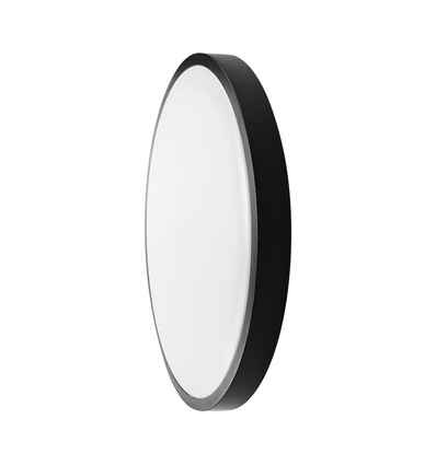 18W LED-Sensorleuchte - IP44, Ø29,5cm, schwarzer Rand, integrierter Sensor, Fernbedienung, inkl. Leuchtmittel
