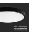 18W LED-Sensorleuchte - IP44, Ø29,5cm, schwarzer Rand, integrierter Sensor, Fernbedienung, inkl. Leuchtmittel