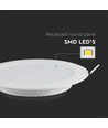 6W Ø12cm LED Einbaupanel - Samsung LED Chip, 6500K, Lochausschnitt: Ø11 cm, Maße: Ø12 cm