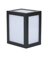 12W LED Wandleuchte - 3000K, Schwarzes Gehäuse