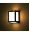 12W LED Wandleuchte - 3000K, Schwarzes Gehäuse