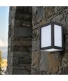 12W LED Wandleuchte - 3000K, Schwarzes Gehäuse
