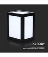 12W LED Wandleuchte - 3000K, Schwarzes Gehäuse