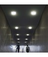 18W quadratische LED-Deckenleuchte - 1800lm, 3000K, warmweiß, Backlit-Panel
