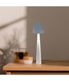 2W-3W wiederaufladbare LED Tischleuchte - Ø8cm, 3-Stufen dimmbar, weiß, inkl. USB-Kabel