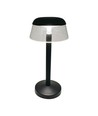 3W LED wiederaufladbare Tischleuchte, schwarz - Ø13cm, 3-Stufen dimmbar, 3-in-1 CCT, inkl. USB-C Kabel