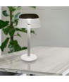 3W wiederaufladbare LED Tischleuchte - Ø13cm, 3-Stufen dimmbar, CCT, weiß, inkl. USB-Kabel