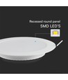 24W Ø29,5cm LED Einbaupanel - Samsung LED Chip, 3000K, 110lm/W, Ausschnitt: Ø27,5-28 cm, Maße: Ø29,5 cm