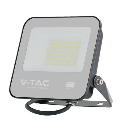 50W LED Fluter - IP65, Schwarz, Arbeitsleuchte, Samsung Chip, 4000K, grau, mattiertes Glas