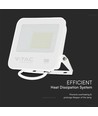 50W LED-Flutlicht - IP65, Weiß, Arbeitsleuchte, Samsung-Chip, 6500K, graues mattiertes Glas