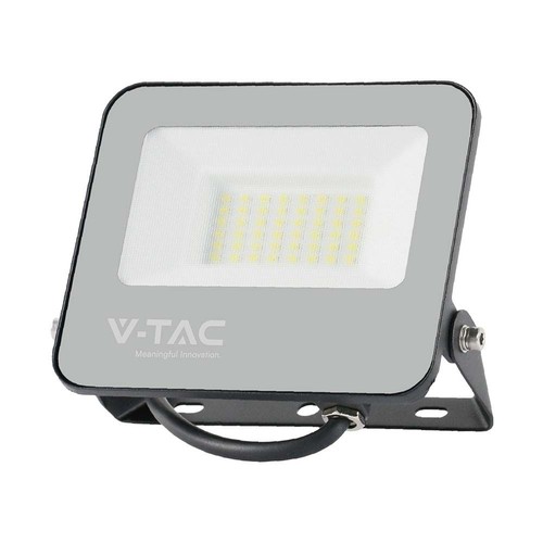 30W LED-Flutlichtstrahler - 6500K, schwarzes Gehäuse, graues Glas, 160lm/W