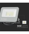 30W LED-Flutlichtstrahler - 6500K, schwarzes Gehäuse, graues Glas, 160lm/W