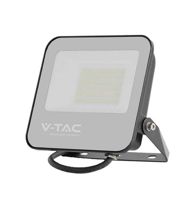 50W LED-Flutlichtstrahler - 160lm/W, 4000K, Schwarzes Gehäuse, grau
