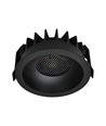 12W Ø8,6cm Blendfreies CCT Downlight RA90 - Lochausschnitt: Ø7,5 cm, Außenmaß: Ø8,6 cm, 3 Lichtfarben, schwarze Front, Honeycomb
