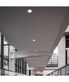 18W Ø10,6cm Blendfreies CCT Downlight RA90 - Lochausschnitt: Ø9,5 cm, Maße: Ø10,6 cm, 3 Lichtfarben, weiße Front, Honeycomb