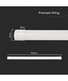 120cm 40W Prismatic LED Leuchte - 120lm/W, 3-in-1 CCT, IP20 Innenbereich