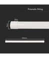 150cm 50W CCT LED Leuchte - 120lm/W, 6000lm, IP20, 3-in-1 Farbwechsel, Innenbereich