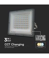 50W LED-Fluter CCT - IP65, graues Gehäuse, 3 Lichtfarben