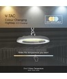 150W LED Hallenstrahler, CCT - 82lm/W, Ø27,7cm, 3 Lichtfarben, IP20 Innenbereich
