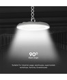 150W LED Hallenstrahler, CCT - 82lm/W, Ø27,7cm, 3 Lichtfarben, IP20 Innenbereich