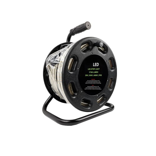 25m Arbeitslicht Kabeltrommel - 230V, 250W, neutralweiß, IP65