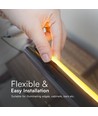 10m 12,5W/m COB-LED Strip Set, 3000K - IP65, 1100lm/m, 286 LED pro Meter, 8mm Breite
