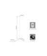 20 Watt Ecklampe mit RGB-Licht - Weiß, 140 cm hoch, steuerbar mit beiliegender Fernbedienung
