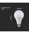 E27 20W LED-Leuchtmittel - A80, 120lm/W