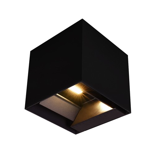 9W Solara schwarze LED Wandleuchte mit Sensor - Solar, IP65, 3-in-1 CCT, 800lm, PIR Sensor