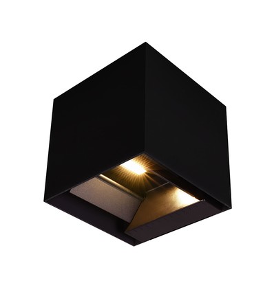 9W Solara schwarze LED Wandleuchte mit Sensor - Solar, IP65, 3-in-1 CCT, 800lm, PIR Sensor
